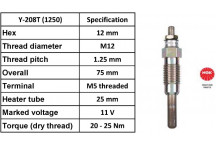 Glow Plug Ford Land Rover Renault Vauxhall 63-01